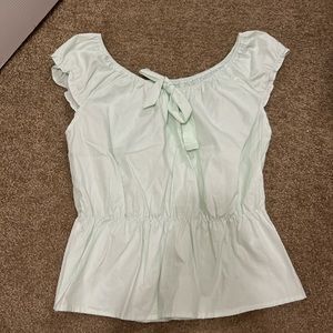 Green Peplum blouse